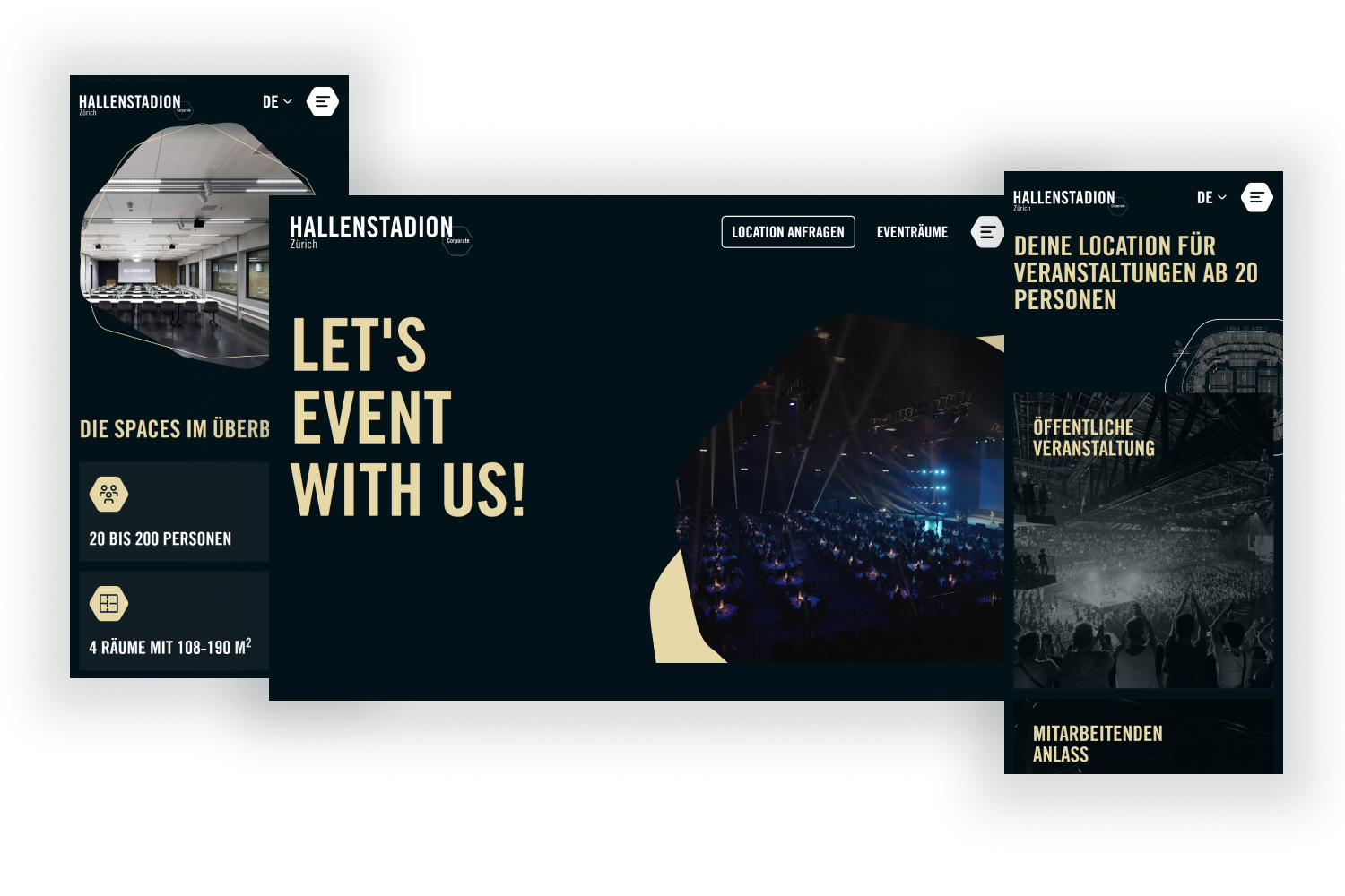 Corporate Webseite Hallenstadion