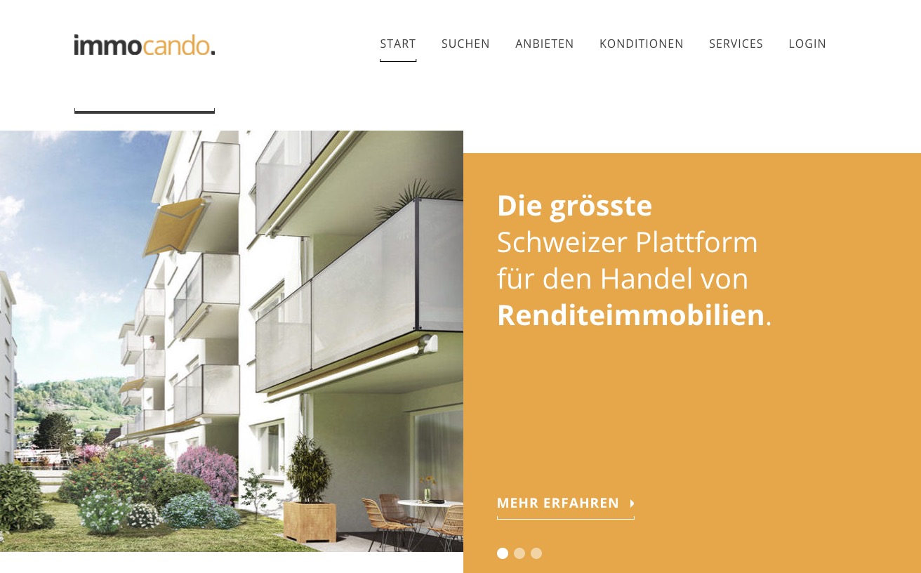<b>Plattform für Handel mit Rendite­immobilien</b>