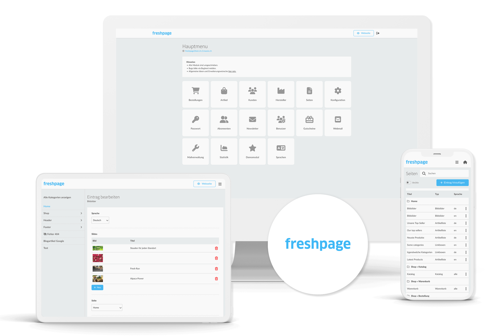 Das neue Freshpage ist da